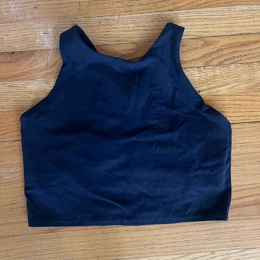 Athleta Navy Crop Top